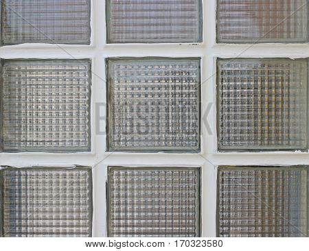 Glass block in toilet For brightness .