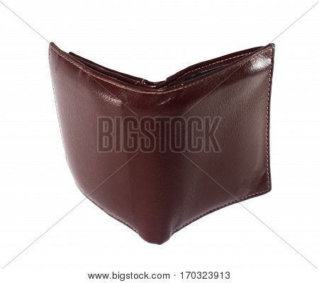 Leather Wallet is brown color for keep the money.