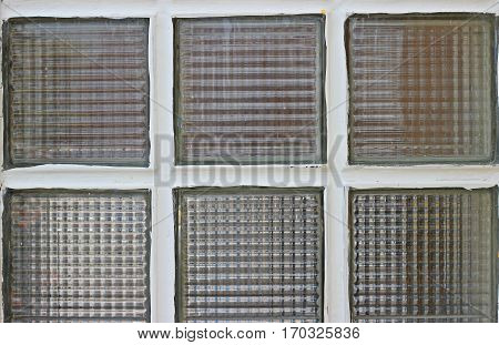 Glass block in toilet For brightness .