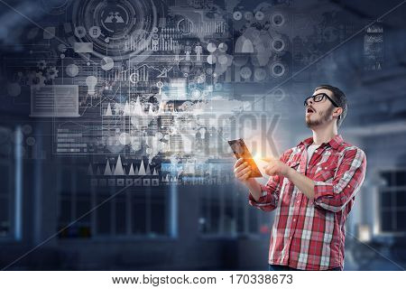 Innovative technologies for your device . Mixed media