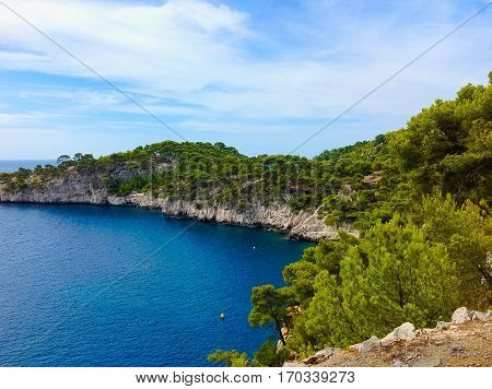 Calanque between Marseille and Cassis, Provence France