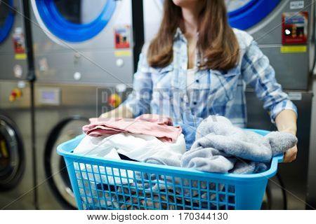 Laundress at work