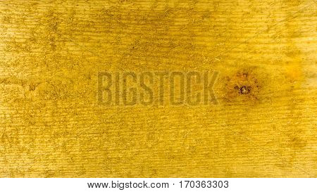 Sawn wooden board with rust nail background