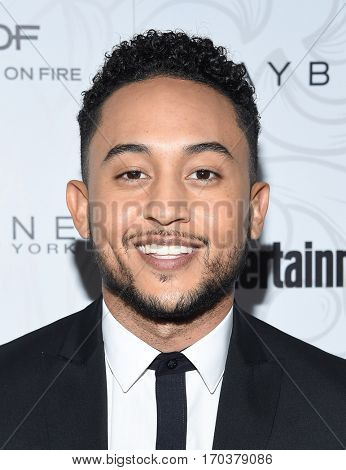 LOS ANGELES - JAN 28:  Tahj Mowrey Tahj Mowrey arrives to the Entertainment Weekly Pre Sag Awards Celebration on January 28, 2017 in Hollywood, CA                