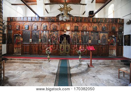 Berat, Albania - 24 June 2014: The church of St. Spiridione at Berat on Albania, Unesco world heritage