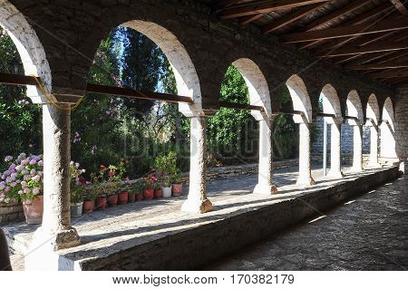 Berat, Albania - 24 June 2014: The church of St. Spiridione at Berat on Albania, Unesco world heritage