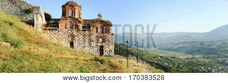 The Orthodox Church Of Holy Trinity At Kala Fortless Over Berat