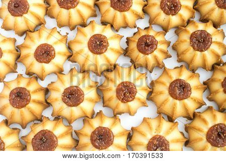 Cookies Kurabe Background Top View