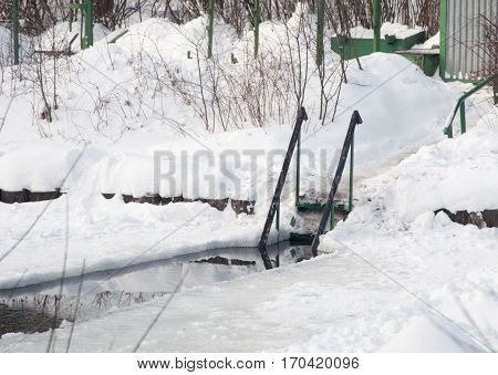 Ice-hole for winter (