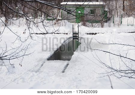 Ice-hole for winter (