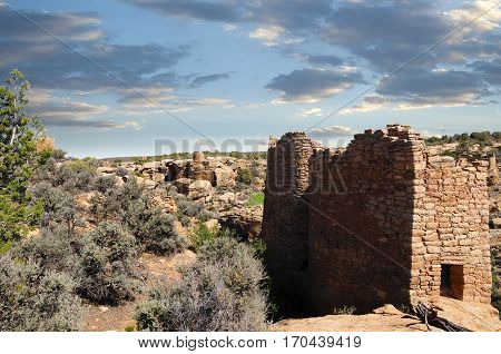 Ruins of Twin Towers at Hovenweep National Monument
