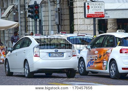 PADOVA, ITALY - JULY, 9, 2016: taxi in Padova, Italy