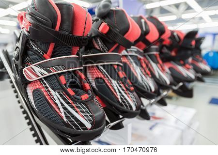 A Mens ice hockey skates in store