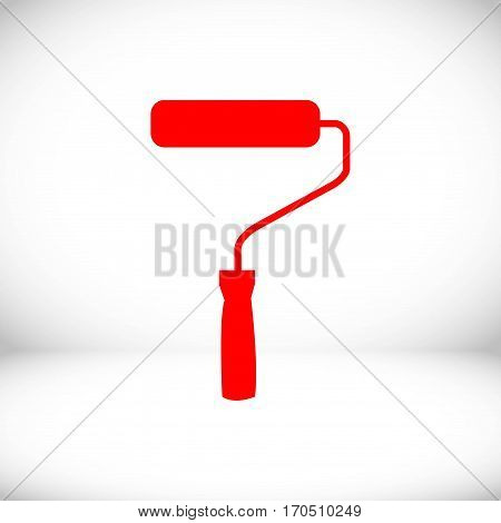 roller icon stock vector illustration flat design