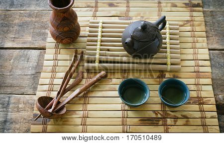 Morning Green Tea. Tea Set