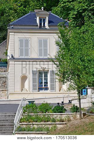 Auvers sur Oise France - august 14 2016 :the tourism office