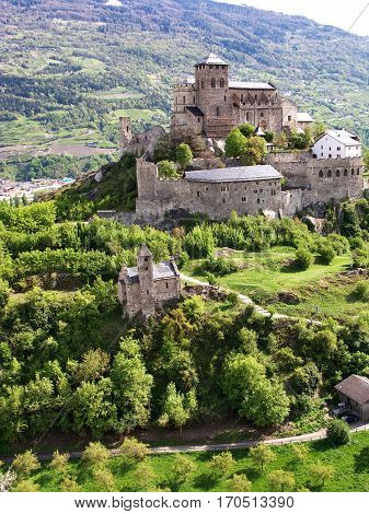 Chateau Valere in Sion, in the Vallee of Switzerland.