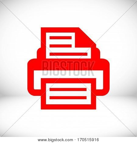 print icon stock vector illustration flat design