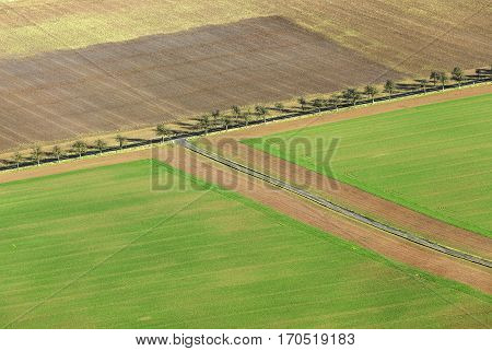 Rural Area In The Kyffhaeuser Region In Thuringia