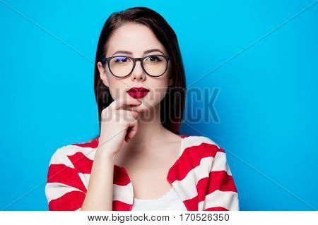Portrait Of The Beautiful Young Woman