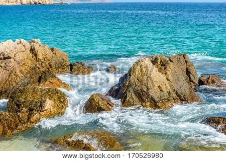 Playa El Chileno Beach, Cabo San Lucas, Mexico.
