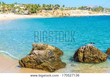 Playa El Chileno Beach, Cabo San Lucas, Mexico.