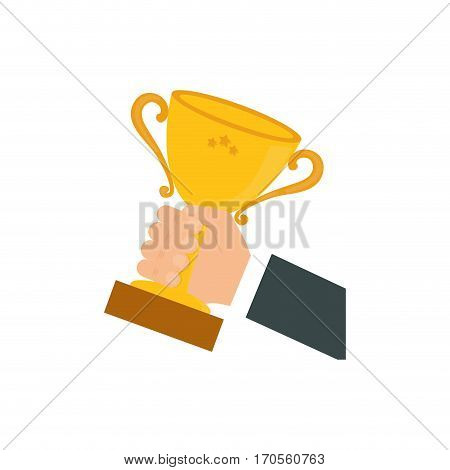 Cup trophy championship icon vector illustration graphic design