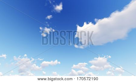 Fantastic soft white clouds against blue sky