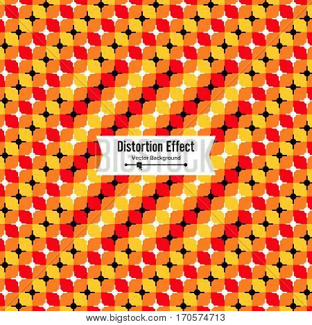 Optical Illusion. Vector 3d Art. Motion Dynamic Effect. Movement Executed In The Form. Geometric Magic Background