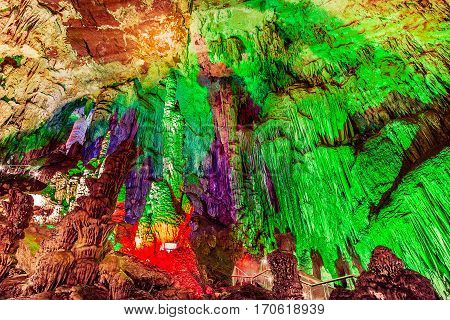 Furong Cave in Wulong Karst National Geology Park China is the World Natural Heritage place it was named one of The Three Greatest Caves in the World