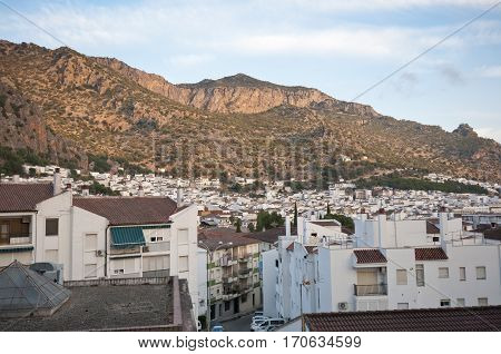 Views of Ubrique, Cadiz. This village is part of the pueblos blancos (white towns) in southern Spain, Andalusia region, and reminds the Arab past
