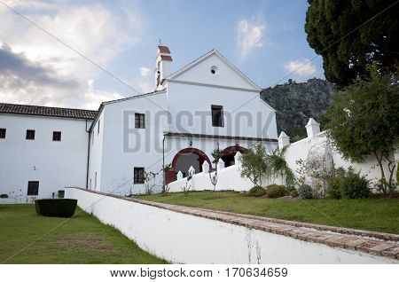 The Capuchinos Convent, Ubrique, Cadiz, 17th century. Actually is the Ubrique Leather Museum. This village is part of the pueblos blancos (white towns) in southern Spain, Andalusia region, and reminds the Arab past