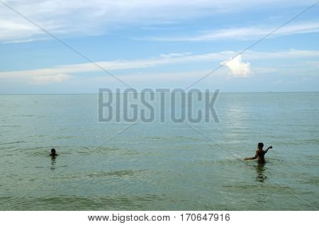 PINANG ISLAND, 14 JANUARY, 2017 - Monkey beach, wellknown landmark of Pinang Island, Malysia, Asia