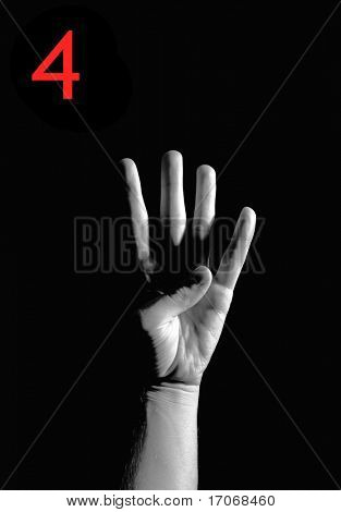 Finger Spelling the Number 