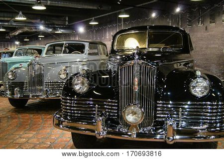 Moscow, Russia - 3 September, Auto executive class ZIS, 3 September, 2016.
Museum of military equipment and retro cars.