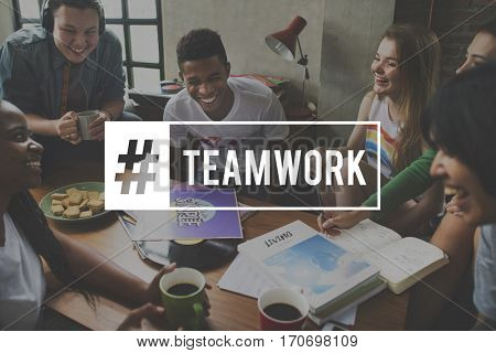 Start up Team Building Teamwork Hashtag