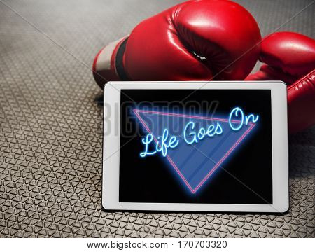 Life Goes On Attitude Thinking Vision Word