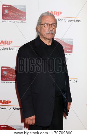 LOS ANGELES - FEB 6:  Edward James Olmos at the AARP Movies for Grownups Awards at Beverly Wilshire Hotel on February 6, 2017 in Beverly Hills, CA