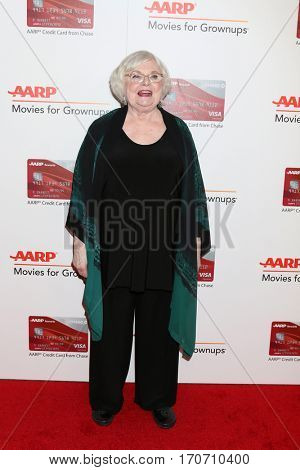 LOS ANGELES - FEB 6:  June Squibb at the AARP Movies for Grownups Awards at Beverly Wilshire Hotel on February 6, 2017 in Beverly Hills, CA