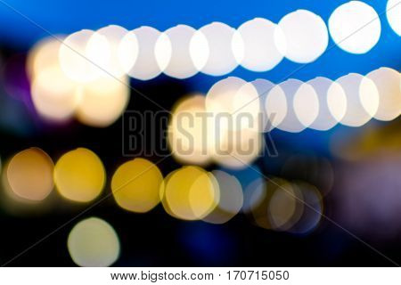 Abstract background bokeh colorful of lighting lamp