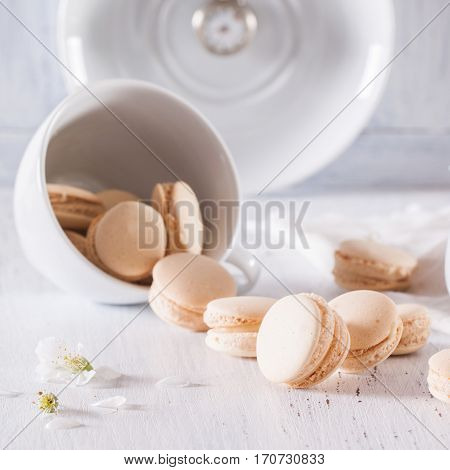 Macarons With Apple Flowers