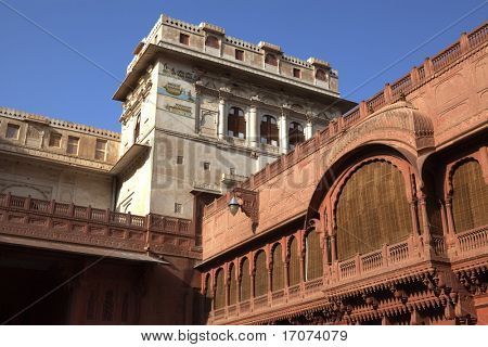 จุนากาห์ฟอร์ทในเมือง Bikaner รัฐราชสถานในอินเดีย