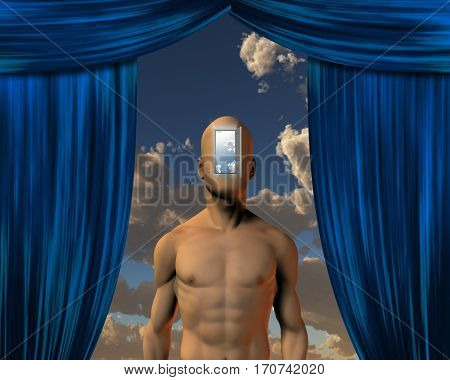 Mind Doorway  3D Render
