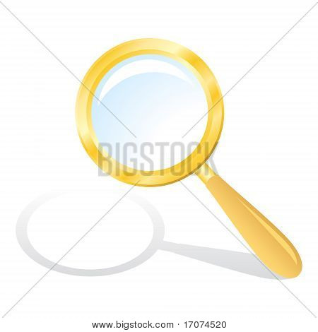 Gold Magnifying Glass