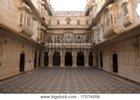 จุนากาห์ฟอร์ทในเมือง Bikaner รัฐราชสถานในอินเดีย