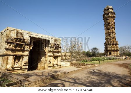 innerhalb der Chittorgarh Fort Aera im Bundesstaat Rajasthan