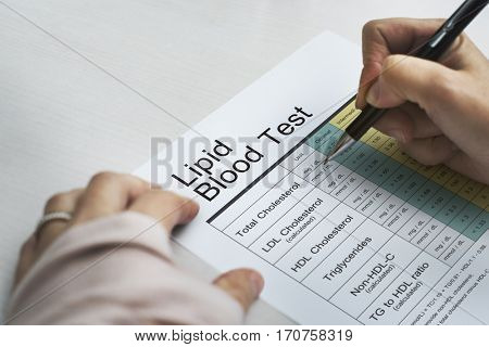 Blood Cholesterol Report Test Healthcare