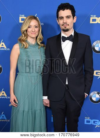LOS ANGELES - FEB 04:  Damien Chazelle arrives for the 69th Annual DGA Awards on February 4, 2017 in Beverly Hills, CA                