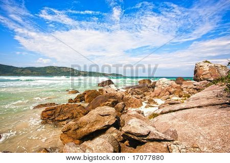 Lopes Mendes-Strand in der schönen Insel Ilha Grande in der Nähe von Rio De Janeiro in Brasilien