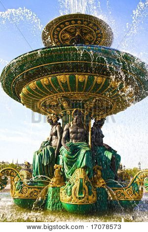 Jacques Hirtoff Fountain concorde Meydanı Paris Fransa